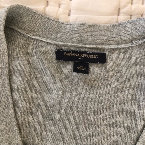 Banana Republic Light Grey Cardigan - Picture 2 of 3